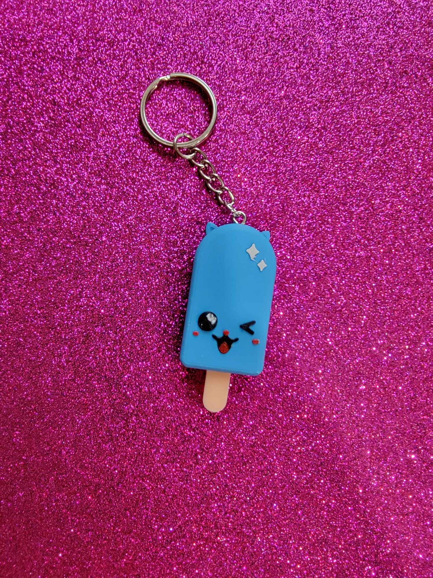 Kawaii Popsicle Cat Boy Keychain