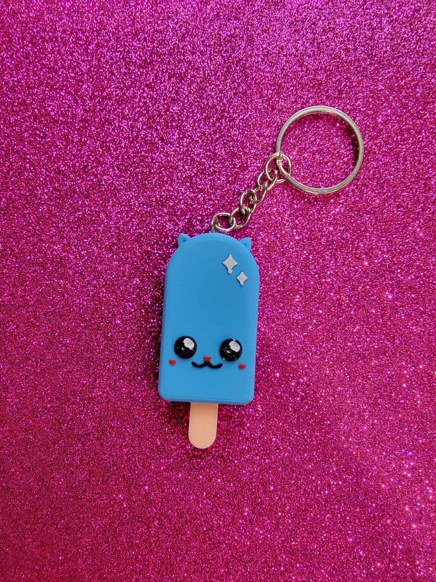 Kawaii Popsicle Cat Boy Keychain