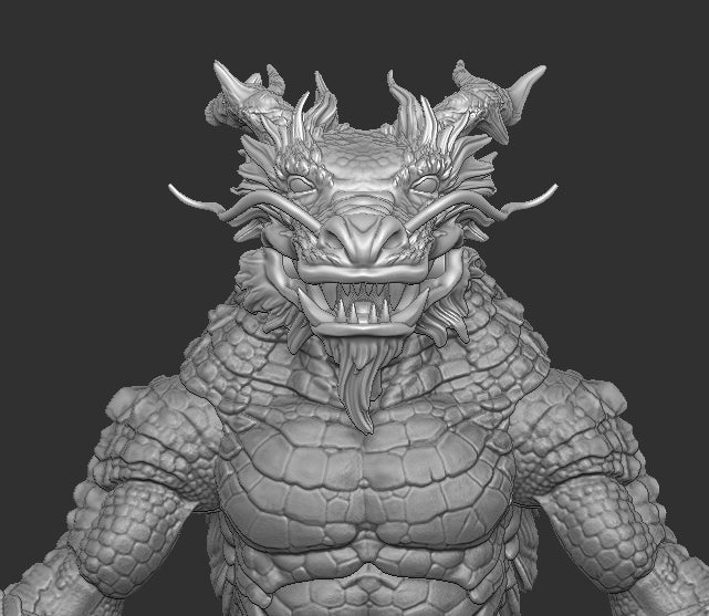 Chinese Dragon Head for Kraggnar Cosmic Legions