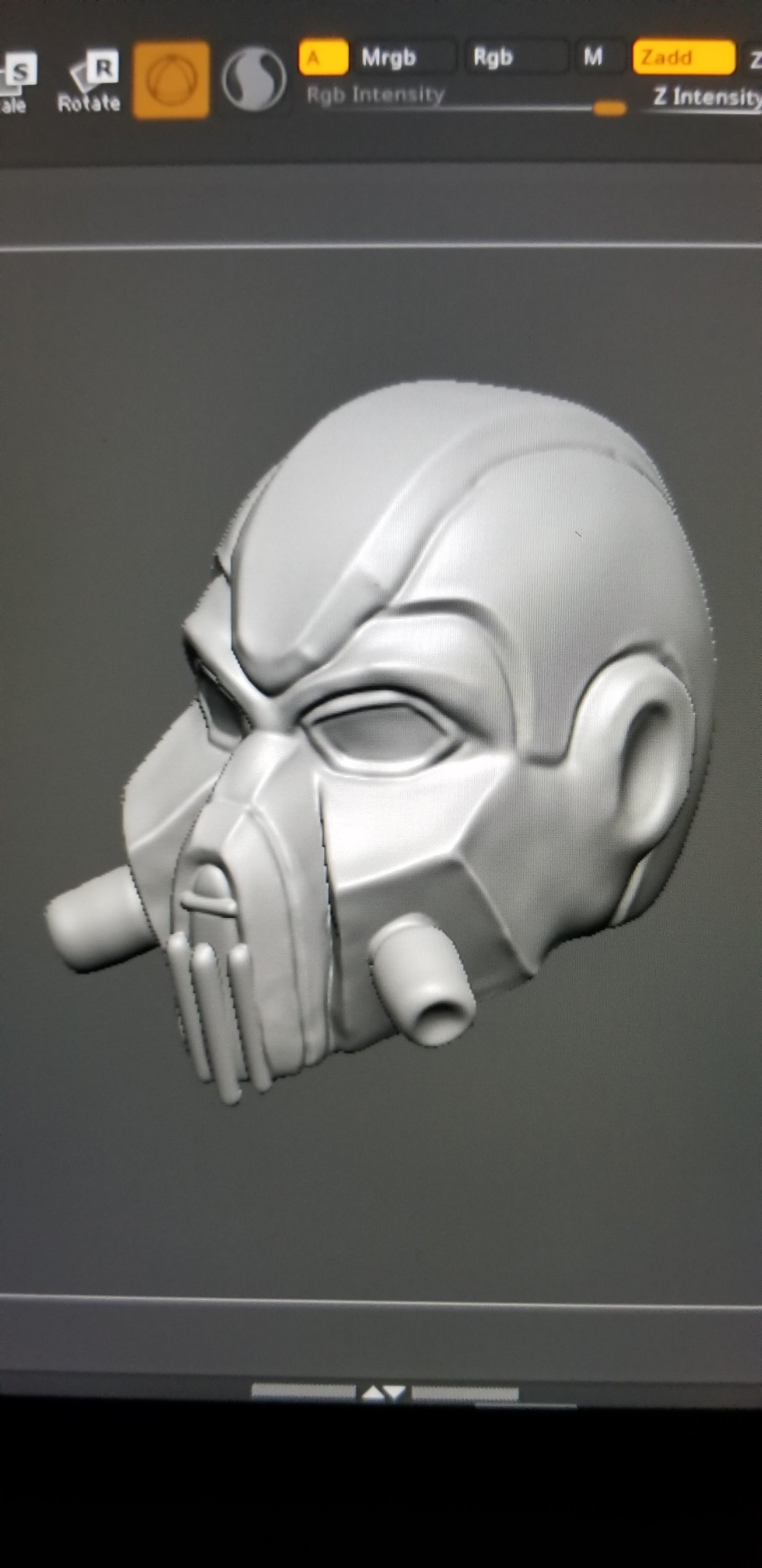 Grim Trooper Head Unpainted