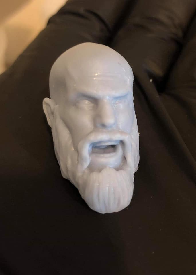 Prince Illfred Yelling (Bald - Beard) Head Unpainted